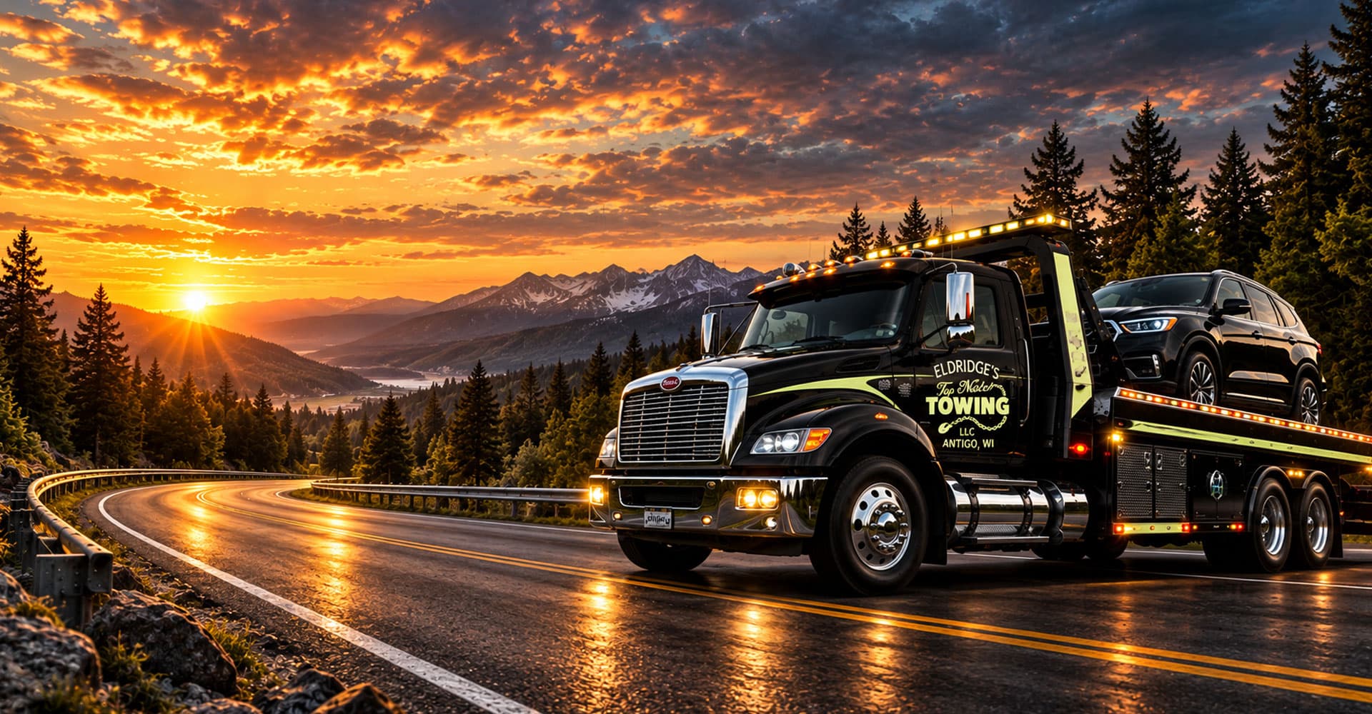 Tow truck background